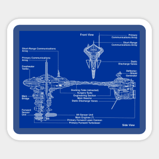 Medical Frigate Blueprint Sticker